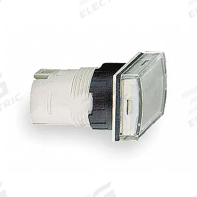 SCHNEIDER Pilot Light Head: 16 mm Panel Mounting Hole Dia, White, Smooth, LED - Pilot-Light Heads