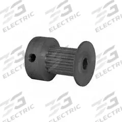 DAYTON Timing Pulley: Modified Curvilinear, Fixed, For GT Timing Belt Section, For 9 mm Belt Wd (MPN 14-2P09M6CA3). Key specifications — Brand: DAYTON; Finish: Clear Anodized; For Belt Series: Powerhouse®.