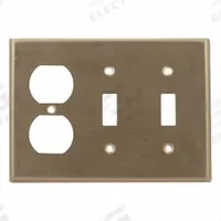 LEVITON Wall Plate: Combo, 3 Gang, Std Size (MPN 84021-40). Key specifications — Brand: LEVITON; Material: Stainless Steel.
