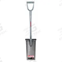 RAZOR-BACK Garden Spade: Steel Blade, 14 ga, D-Grip Handle Type, Steel Handle, 29 in Handle Lg (MPN 163105000GR). Key specifications — Blade Color: Black; Handle Color: Silver; Blade Material: Steel.