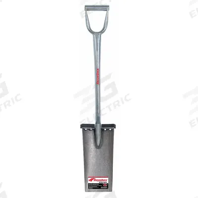 RAZOR-BACK Garden Spade: Steel Blade, 14 ga, D-Grip Handle Type, Steel Handle - Garden Spades