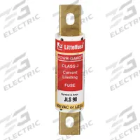 LITTELFUSE Fuse: JLS Series, Class J, Bolt-On Body, Fast-Acting, 90 A, 600 V AC, Non-Indicating (MPN JLS090). Key specifications — Series: JLS; Brand: LITTELFUSE.