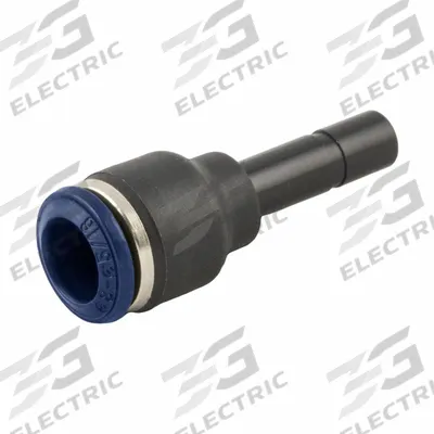 AIGNEP Swift Fit Push To Connect Fitting: 5/16 in OD x 3/8 in OD Size - Nylon & Nickel-Plated Brass Tube Fittings