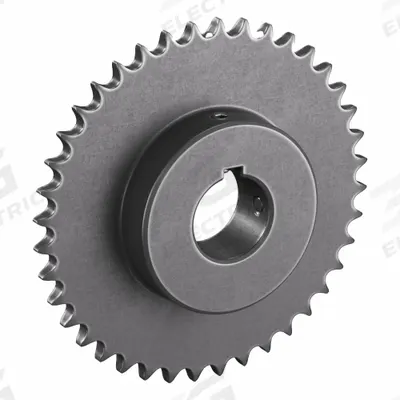 TRITAN Roller Chain Sprocket: 40, For 1/2 in Chain Pitch, 1 1/2 in Bore Dia, 40 Teeth - Size 40 Fixed-Bore Roller Chain Sprockets