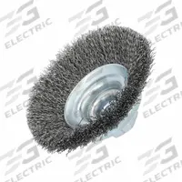APPROVED VENDOR Wire Wheel Brush: Crimped Steel, 3 3/8 in Dia, 5/8"-11 Arbor, 0.014" Fill (MPN 66254443280). Key specifications — Brand: APPROVED VENDOR.