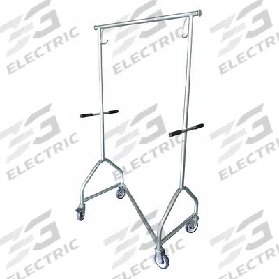 APPROVED VENDOR Garment Rack: 2 Hooks, 1 Rod Rods, 72 3/4 in Overall Ht, 74 1/2 in Overall Wd - Garment Racks