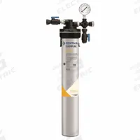 EVERPURE Water Filtration System: 5 micron, 2.5 gpm, 25,000 gal, 24 in Overall Ht, 8 in Overall Dia (MPN EV920231). Key specifications — Connection Type: NPT; Filter Media: Carbon; Reduces: Chlorine Odor; Brand: EVERPURE.