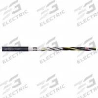 CHAINFLEX Motor Cable: 12 AWG/24 AWG Conductor Size, 4 Conductors, Twisted Pr, PUR Jacket (MPN CFROBOT7-40224). Key specifications — Conductor Grouping: Twisted Pair; Conductor Size: 24 AWG; Includes Ground: Yes; Minimum Bend Radius Factor - Flexible: 8 x OD; Minimum Bend Radius Factor - Fixed: 8 x OD; Overall Length: Order by the Foot; Brand: CHAINFLEX.