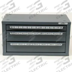 HUOT Tap Dispenser: 29 Compartments, For M3 to M24 Taps (MPN 13575). Key specifications — attr1306359: 3 mm to 24 mm; attr1306365: HUOT.