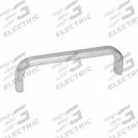 JW WINCO Pull Handle: Threaded Holes, Aluminum, Silver, 7.09 in Mounting Hole Center to Center (MPN 668-20-190-A-BL). Key specifications — Screw Size: M5; Brand: JW WINCO; Color: Silver.