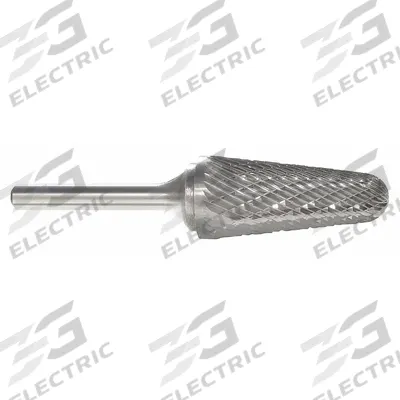 APPROVED VENDOR Carbide Bur: Ball-Nosed Cone, SL-81, Double Cut, 3/16" x 1/2" Head - Double-Cut Ball-Nosed Cone Burs