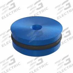JERGENS Ball Lock Receiver Plug: Blue Anodize, Aluminum, 16 mm Outside Dia, 8 mm Overall Ht, O-Ring (MPN 49232). Key specifications — Product Type: Ball Lock Receiver Plug; Brand: JERGENS; Thread Size: M4-0.7; Includes: O-Ring.