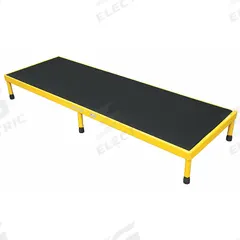 COTTERMAN Work Platform: 8 in Platform Ht - Max, 24 in Platform Wd, 60 in Platform Dp, Steel, Adj Ht (MPN 1AWP2460A8 A5-8 B1 C2 P6). Key specifications — Brand: COTTERMAN; Color: Yellow; Tread Type: Antifatigue Mat.
