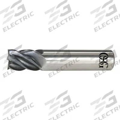 OSG Square End Mill: Carbide, EXO Coated, 5 Flute, 5/32" Mill Dia, 15/32" LOC - Fast-Cutting Carbide Square End Mills for Stainless Steel & Super Alloys