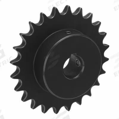 TSUBAKI Single Strand Sprocket: 50, For 5/8 in Chain Pitch, 1 in Bore Dia, 24 Teeth - Size 50 Fixed-Bore Roller Chain Sprockets