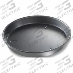 CHICAGO METALLIC Pizza Pan: 12 in Overall Dia, Anodized Aluminum, Solid, 14 ga Gauge, Pre-Seasoned (MPN 91125). Key specifications — Brand: CHICAGO METALLIC; Product Type: Pizza Pan; Material: Anodized Aluminum; Perforated: Solid; NSF Certified: No; Coating: Pre-Seasoned.