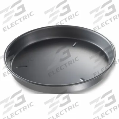 CHICAGO METALLIC Pizza Pan: 12 in Overall Dia, Anodized Aluminum, Solid, 14 ga Gauge - Pizza Pans