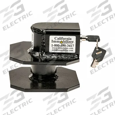 CALIFORNIA IMMOBILIZER Pintle Lock Ring: 5 1/2 in Overall Lg, 5 x 5 in Plate Covers Pintle Ring (MPN CI00700) - Fleet and Vehicle Maintenance