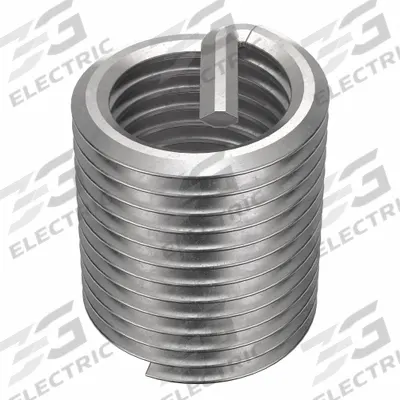 HELI-COIL Helical Insert: Tanged Tang Style, Free-Running, 3/8"-24 Thread Size, Plain - Free-Running Tanged Helical Inserts