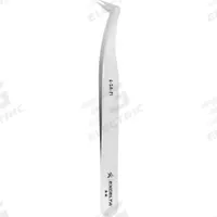 EXCELTA Tweezers: Stainless Steel, Point, Bent Tip (MPN 6-SA-PI). Key specifications — attr1002355: Stainless Steel; attr1002345: EXCELTA; attr1002348: Stainless Steel; attr1002358: Smooth; attr1002361: 6-SA; attr1024781: Standard.