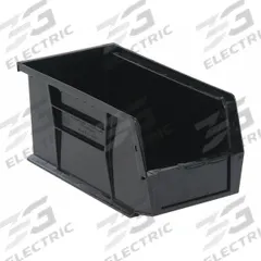 QUANTUM STORAGE SYSTEMS Hang and Stack Bin: 5 1/2 in x 10 7/8 in x 5 in, Black, 30 lb Load Capacity (MPN QUS230BR). Key specifications — Electrostatic Discharge: Not Electrostatic Discharge Conductive; Brand: QUANTUM STORAGE SYSTEMS; % Recycled Content: 100%.