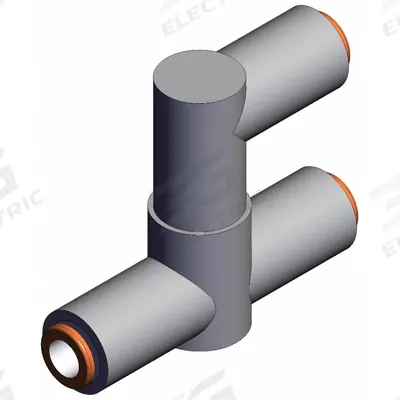 SMC Shuttle Valve: 1/4 in - Pneumatic Shuttle Valve Transmitters with Fittings