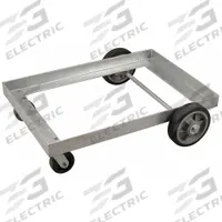 VIKAN Hopper Undercarriage: 1,000 lb, 40 1/4 in L x 26 7/8 in W x 8 7/8 in H, Tub Undercarriage (MPN 6904). Key specifications — Caster/Wheel Configuration: (2) Swivel; Brand: VIKAN; Product Type: Low Hopper Undercarriage.