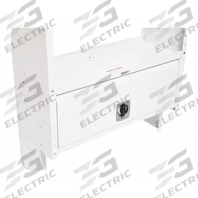 WEATHER GUARD Lockable Secure Storage Module 42INX17INX16IN: Steel, 16 in Overall Dp - Van Storage Lockable Storage Units