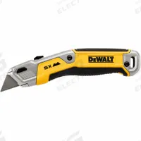 DEWALT Utility Knives: 9 in Overall Lg, Steel Std Tip, Rubberized, Aluminum/Plastic/Rubber, Button (MPN DWHT10998). Key specifications — attr307837: Button; attr307830: Steel Standard Tip; attr307833: Yellow; attr307831: Rubberized; attr307832: Rubber; attr324891: DEWALT.