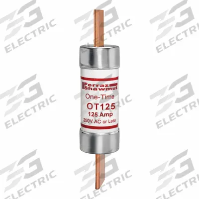 MERSEN Fuse: Class K5, OT Series, Fast-Acting, 125 A, 250 V AC, 250 V DC - Fast-Acting Blade Fuses