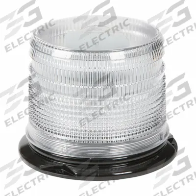 GROTE Flashing Beacon: Flashing Beacon, White, 6 3/8 in Overall Wd, 4 7/8 in Overall Ht - Vehicle Flashing Beacons