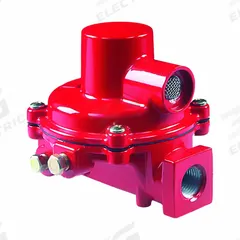 FISHER LPG Pressure Regulator: Lever-Acting Gas, 1,100,000 BtuH Gas Capacity, Aluminum, NPT x NPT (MPN R122H-AAJ). Key specifications — Brand: FISHER LPG; Body Material: Aluminum.