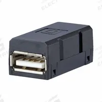 METZ CONNECT RJ45 Adapter Insert: Data Insert, USB A 2.0 Female, E-DAT Industry, Polycarbonate (MPN 1401U00812KI). Key specifications — Series: E-DAT Industry; Brand: METZ CONNECT; IP Rating: IP6X; Mounting Type: Cable; Housing Material: Polycarbonate; Insert Design: Data Insert.