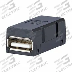 METZ CONNECT RJ45 Adapter Insert: Data Insert, USB A 2.0 Female, E-DAT Industry, Polycarbonate (MPN 1401U00812KI). Key specifications — Series: E-DAT Industry; Brand: METZ CONNECT; IP Rating: IP6X; Mounting Type: Cable; Housing Material: Polycarbonate; Insert Design: Data Insert.