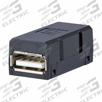 METZ CONNECT Adapter Insert: Data Insert, USB A 2.0 Female, E-DAT Industry - Industrial USB Plug Inserts