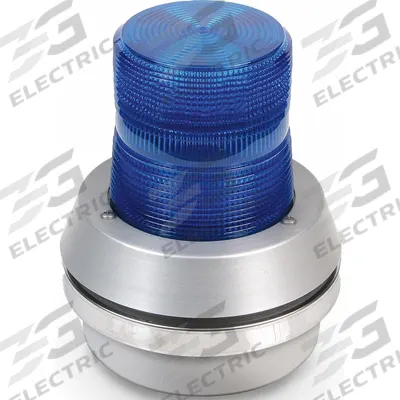 EDWARDS SIGNALING Horn Strobe: 120VAC, 7 3/8 in Overall Ht, 6 in Overall Dia, LED - Horn Alarms with Strobe Light