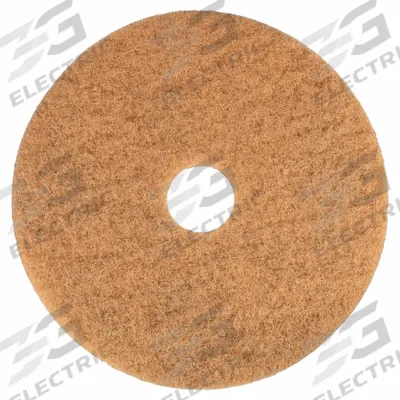 ABILITY ONE Burnishing Pad: Tan, 17 in Dia, Natural Hair/Synthetic Fiber, 1,500 RPM Max Speed - AbilityOne Burnishing Pads