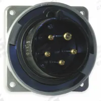 HUBBELL Pin and Sleeve Inlet: Black, 347/600V AC, Three Phase, 30 A, 4 Pole, 5 Wire, IEC Grounding (MPN HBL530B5W). Key specifications — Brand: HUBBELL.