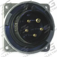 HUBBELL Pin and Sleeve Inlet: Black, 347/600V AC, Three Phase, 30 A, 4 Pole, 5 Wire, IEC Grounding (MPN HBL530B5W). Key specifications — Brand: HUBBELL.