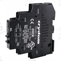 CRYDOM Solid State Relay: DIN-Rail Mounted, 48 to 600V AC Output, Heat Sink Integral, SCR (MPN DR24E12). Key specifications — Brand: CRYDOM.