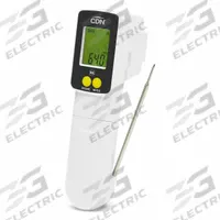 CDN Infrared Gun/Thermocouple Thermometer: Food Safety, LCD, 6 1/4 in Overall Lg, NSF Certified (MPN INTP662). Key specifications — Accuracy: ±1%; Brand: CDN; Case Material: Plastic; Display Type: LCD; Features: 2-3 Second Response; Lens Material: LCD; NSF Certified: Yes; Thermometer Type: Infrared Gun/Thermocouple Thermometer.