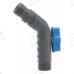 AQUOR WATER SYSTEMS Hose Connector: Acetal, Blue/Gray, Ball Valve (MPN CN-F). Key specifications — Product Type: Hose Connector; Material: Acetal; Color/Finish: Blue; Includes: Ball Valve; Brand: AQUOR WATER SYSTEMS.