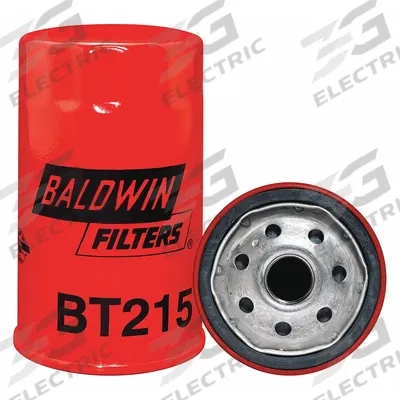 BALDWIN FILTERS Oil Filter: BT215, 3/4"-16 Thread Size, 5 1/8 in Overall Ht, 3 in Outside Dia - Spin-On Oil Filters