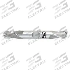 OSG Ball End Mill: Cobalt, Double End, 2 Flute, 3/16" Mill Dia, 7/16" LOC, 3-1/8" OAL (MPN 5230200)
