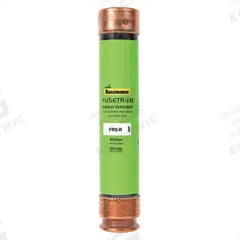 BUSSMANN Fuse: Class RK5, FRS-R Series, Time-Delay, 5 A, 600 V AC, 300 V DC, Non-Indicating (MPN FRS-R-5). Key specifications — Series: FRS-R.