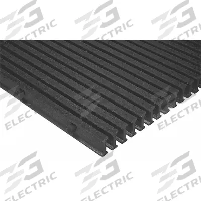 FIBERGRATE Fiberglass Pultruded Grating: Structural Grating, 5 ft x 10 ft Nominal Size (WxL) - Acid-Resistant Industrial Structural Grating