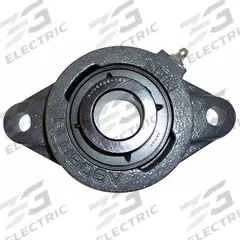 NTN 2 Bolt Flange Bearing: Radial Ball, 1 in Bore, Cast Iron, Set Screws, 4 29/32 in Lg, 2 3/4 in Ht (MPN ARFLU-1). Key specifications — Bore Type: Cylindrical; Brand: NTN; Lubricant Material: NLGI #3 Equivalent; Mounting Bolt Size: 7/16 in; System of Measurement: Inch.