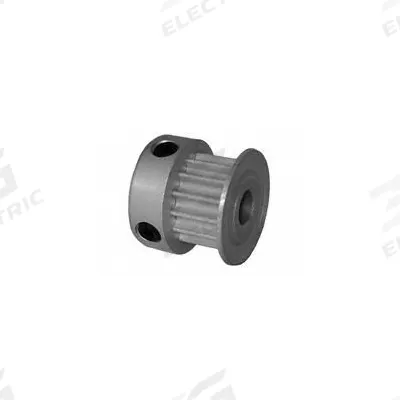 Dayton Timing Pulley: Curvilinear, Fixed, For 6 mm Belt Wd, 14 Teeth, 3 mm Pitch - HTD Section Fixed-Bore Timing Pulleys with Hub