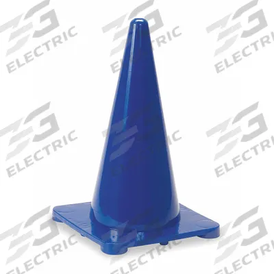 APPROVED VENDOR Traffic Cone: 18 in Cone Ht, Blue, Non-Reflective, Polyethylene, Blank - Traffic Cones for Non-Roadway Use