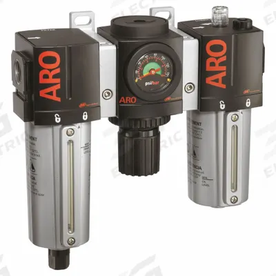 ARO Filter/Regulator/Lubricator: 3/8 in NPT, 99 scfm, 140 psi Max Op Pressure - ARO Filter, Regulator & Lubricators (FRLs)